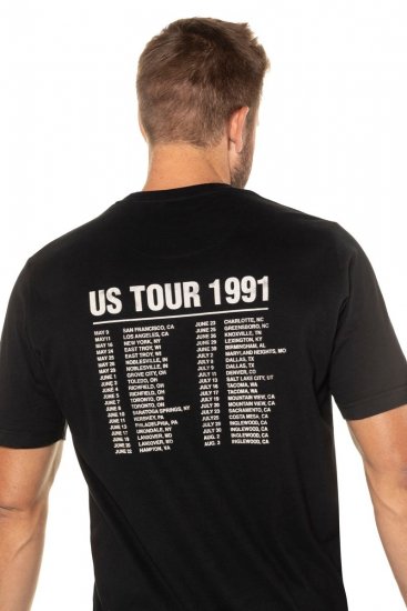 JP1880 Guns N’ Roses Skull Comfort Fit Band T-Shirt Black - Tričká - Nadrozmerné tričká - 2XL-14XL