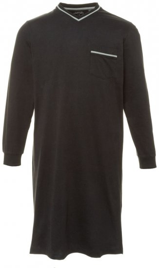 JP1880 721331 Nočná košeľa s dlhým rukávom Čierna - Spodná bielizeň - Spodné Prádlo 2XL-8XL