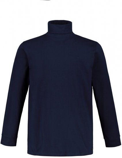 JP1880 723303 Rolák s dlhým rukávom Tmavomodrá - Mikiny & mikiny bez kapucne - Mikiny & Mikiny s Kapucňou 2XL-12XL