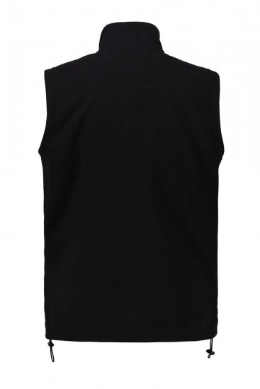 JP1880 723305 Flísová vesta so stojačikom Čierna - Bundy - Bundy Nadmerné Veľkosti 2XL-8XL
