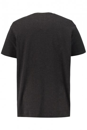 JP1880 726695 Tričko Henley Tmavosivá - Tričká - Nadrozmerné tričká - 2XL-14XL