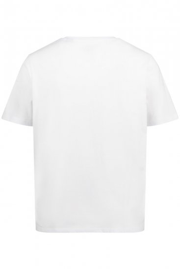 JP1880 726695 Tričko Henley Biela - Tričká - Nadrozmerné tričká - 2XL-14XL