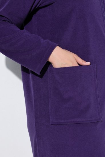 Ulla Popken 749967 Froté župan na zips Viacfarebná - Župany - 