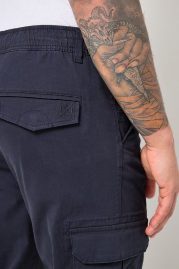 JP1880 Stretchy FLEXNAMIC Cargo Pants Navy - Kapsáče - Pánske Kapsáče Nadmerné Veľkosti