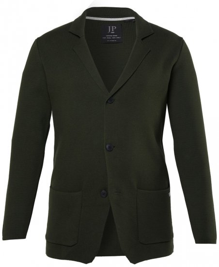 JP1880 Milano Flexnamic Pletené sako Tmavo olivová - Obleky - Obleky 2XL-8XL