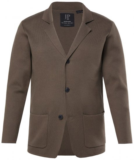 JP1880 Milano Flexnamic Pletené sako Khaki hnedá - Obleky - Obleky 2XL-8XL