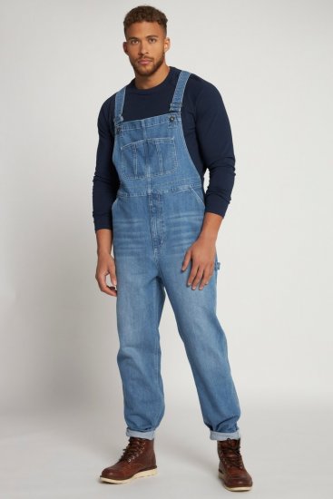 JP1880 Dungarees Denim Adjustable Straps Blue - Džínsy & nohavice - Džínsy a Nohavice - W40-W70