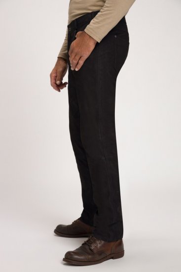 JP1880 Leather Pants Regular Fit Buffalo Nubuck Black - Džínsy & nohavice - Džínsy a Nohavice - W40-W70
