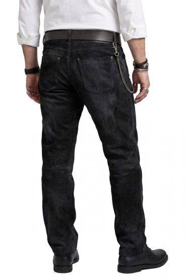 JP1880 Leather Pants Regular Fit Buffalo Nubuck Dark Brown - Džínsy & nohavice - Džínsy a Nohavice - W40-W70
