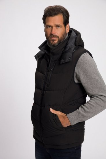 JP1880 Quilted Gilet DownTouch Padding Black - Bundy - Bundy Nadmerné Veľkosti 2XL-8XL