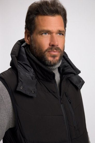 JP1880 Quilted Gilet DownTouch Padding Black - Bundy - Bundy Nadmerné Veľkosti 2XL-8XL