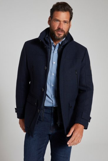 JP1880 Jacket Water-repellent Herringbone Insert Navy - Bundy - Bundy Nadmerné Veľkosti 2XL-8XL
