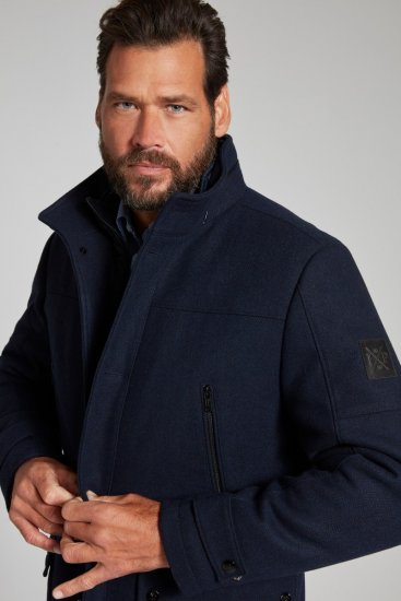 JP1880 Jacket Water-repellent Herringbone Insert Navy - Bundy - Bundy Nadmerné Veľkosti 2XL-8XL