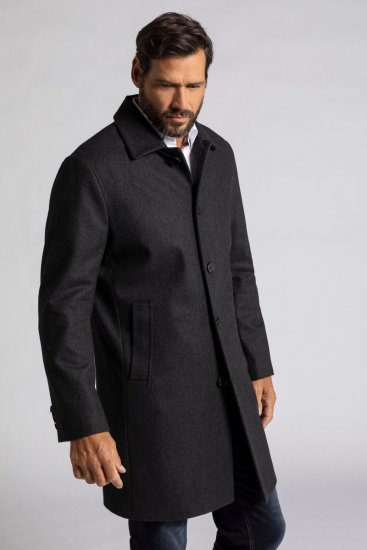 JP1880 Coat Wool Blend Water Repellent Dark Grey - Bundy - Bundy Nadmerné Veľkosti 2XL-8XL