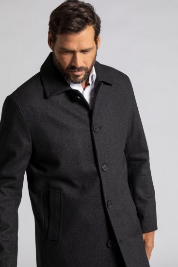 JP1880 Coat Wool Blend Water Repellent Dark Grey - Bundy - Bundy Nadmerné Veľkosti 2XL-8XL
