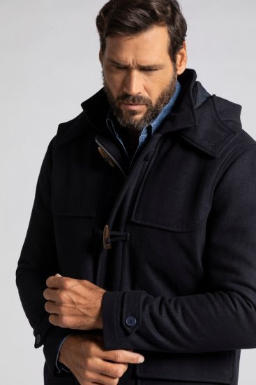JP1880 Duffle Coat Water Repellent with Detachable Hood Navy - Bundy - Bundy Nadmerné Veľkosti 2XL-8XL