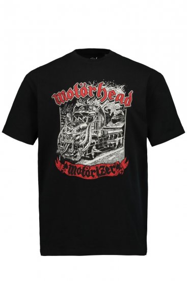 JP1880 Motörhead Graphic Band T-Shirt Black - Tričká - Nadrozmerné tričká - 2XL-14XL