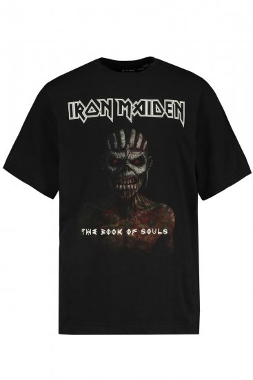 JP1880 Iron Maiden Graphic Band T-Shirt Black - Tričká - Nadrozmerné tričká - 2XL-14XL