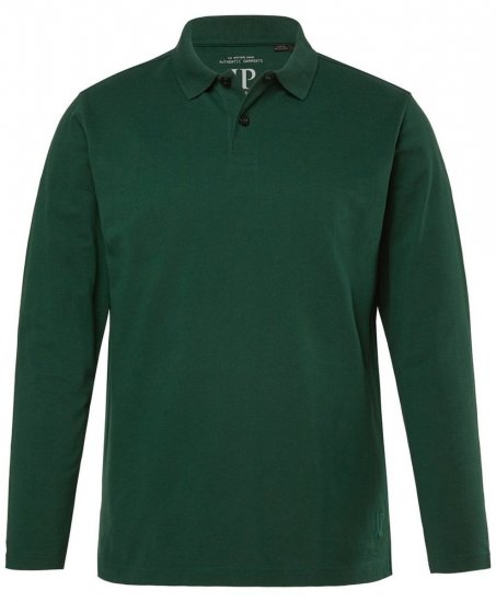 JP1880 Polo Shirt Long Sleeve Pique Dark Green - Polokošele - Polokošele 2XL-8XL