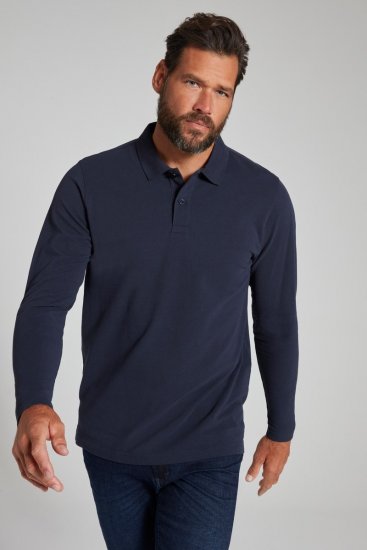 JP1880 799230 Polokošeľa s dlhým rukávom Tmavomodrá - Polokošele - Polokošele 2XL-8XL