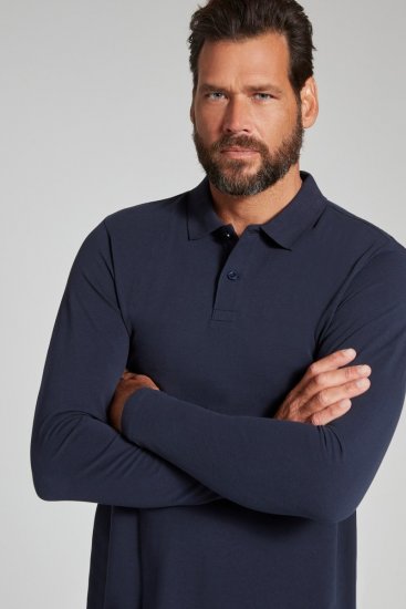 JP1880 799230 Polokošeľa s dlhým rukávom Tmavomodrá - Polokošele - Polokošele 2XL-8XL