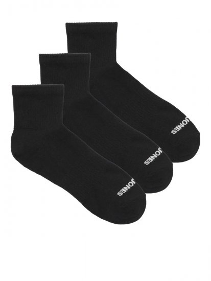 Jack & Jones Luca Tenisové ponožky Čierna 3-pack - Spodná bielizeň - Spodné Prádlo 2XL-8XL