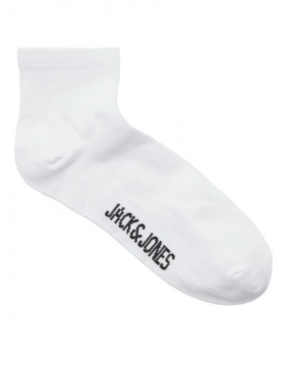 Jack & Jones Leon Tenisové ponožky Biela 3-pack - Spodná bielizeň - Spodné Prádlo 2XL-8XL