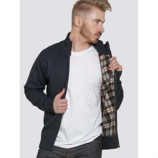 D555 Braxton Sweater Navy - Mikiny & mikiny bez kapucne - Mikiny & Mikiny s Kapucňou 2XL-12XL