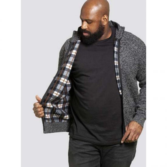 D555 Braxton Sweater Charcoal - Mikiny & mikiny bez kapucne - Mikiny & Mikiny s Kapucňou 2XL-12XL