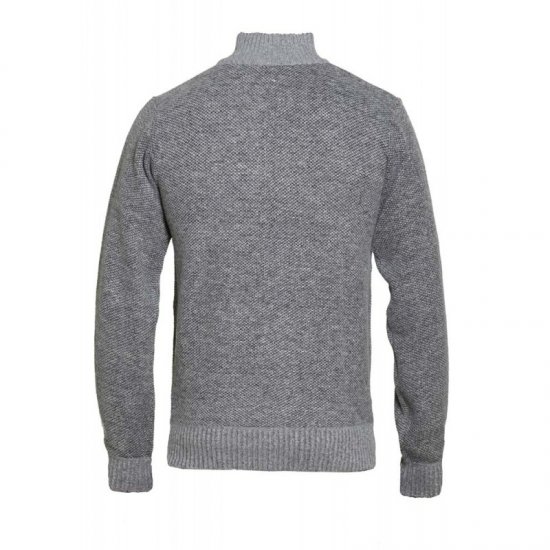 D555 Zane Sweater Grey - Mikiny & mikiny bez kapucne - Mikiny & Mikiny s Kapucňou 2XL-12XL