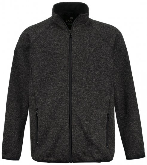 Jay-Pi 802394 Pletená fleecová bunda Čierna - Bundy - Bundy Nadmerné Veľkosti 2XL-8XL