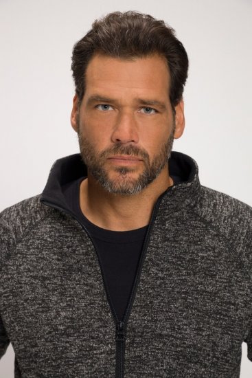 JAY-PI Knitted Fleece Jacket Gray - Bundy - Bundy Nadmerné Veľkosti 2XL-8XL
