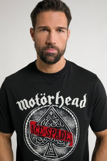 JP1880 Motörhead ACE Graphic Comfort Fit Band T-Shirt Black - Tričká - Nadrozmerné tričká - 2XL-14XL