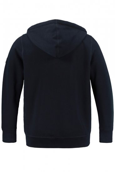 Jay-Pi 804164 Mikina s kapucňou na zips Tmavomodrá - Mikiny & mikiny bez kapucne - Mikiny & Mikiny s Kapucňou 2XL-12XL