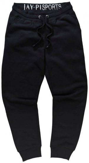Jay-Pi 804175 Tepláky v úzkom strihu s bočnými vreckami Čierna - Tepláky & teplákové kraťasy - Tepláky & Teplákové kraťasy - 2XL-12XL