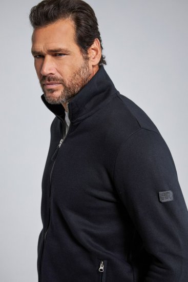 Jay-Pi 804180 Mikina na zips so stojačikom Čierna - Mikiny & mikiny bez kapucne - Mikiny & Mikiny s Kapucňou 2XL-12XL