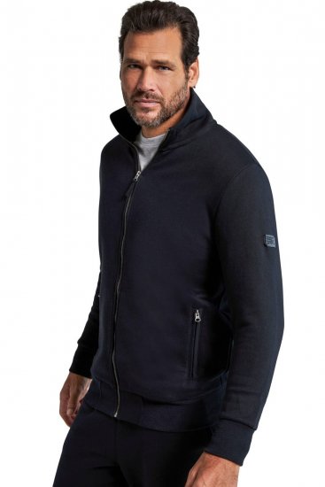 Jay-Pi 804180 Mikina na zips so stojačikom Čierna - Mikiny & mikiny bez kapucne - Mikiny & Mikiny s Kapucňou 2XL-12XL