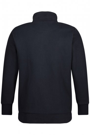 Jay-Pi 804180 Mikina na zips so stojačikom Tmavomodrá - Mikiny & mikiny bez kapucne - Mikiny & Mikiny s Kapucňou 2XL-12XL