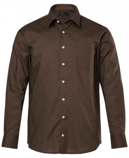 JP1880 Shirt Business Long Sleeve Brown - Košele - Košele 2XL-10XL