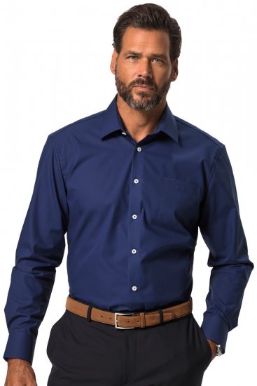 JP1880 Shirt Business Long Sleeve Navy - Košele - Košele 2XL-10XL