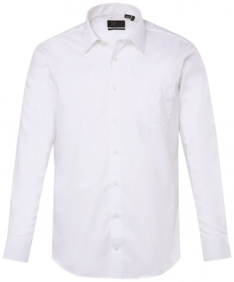 JP1880 804890 Nežehliaca business košeľa s dlhým rukávom Biela - Košele - Košele 2XL-10XL