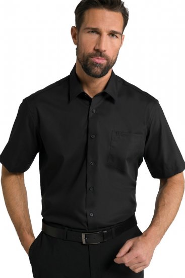 JP1880 804891 Košeľa s krátkym rukávom Čierna - Košele - Košele 2XL-10XL