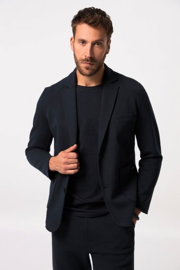 JP1880 New York Flexnamic Žerzejové sako Tmavomodrá - Obleky - Obleky 2XL-8XL