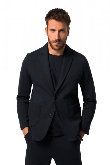 JP1880 New York Flexnamic Žerzejové sako Tmavomodrá - Obleky - Obleky 2XL-8XL