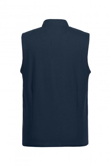 JP1880 Mottled Stretch Knit Stand-up Collar Vest Navy Blue - Bundy - Bundy Nadmerné Veľkosti 2XL-8XL
