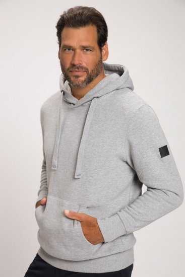 JAY-PI Hoodie with Soft Brushed Interior Grey - Mikiny & mikiny bez kapucne - Mikiny & Mikiny s Kapucňou 2XL-12XL