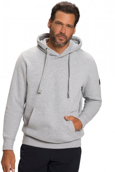 JAY-PI Hoodie with Soft Brushed Interior Grey - Mikiny & mikiny bez kapucne - Mikiny & Mikiny s Kapucňou 2XL-12XL