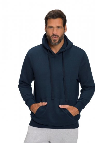 JAY-PI Hoodie with Soft Brushed Interior Navy - Mikiny & mikiny bez kapucne - Mikiny & Mikiny s Kapucňou 2XL-12XL