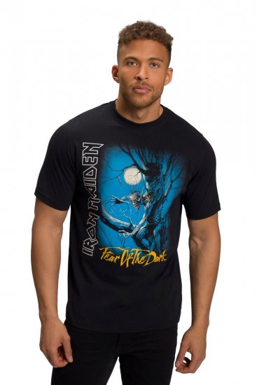 JP1880 Iron Maiden Graphic Comfort Fit Band T-Shirt Black - Tričká - Nadrozmerné tričká - 2XL-14XL