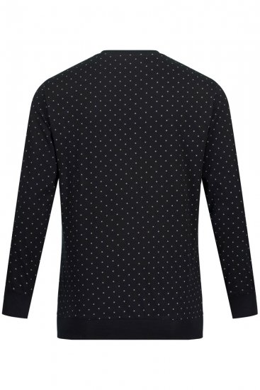 JP1880 Two-piece Pyjamas Long Sleeve and Long Trousers Black - Spodná bielizeň - Spodné Prádlo 2XL-8XL